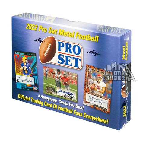 2022 pro set metal football hobby box|2022 pro set football cards.